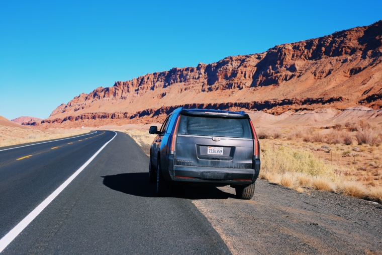 cadillac escalade road trip tour usa antelope canyon