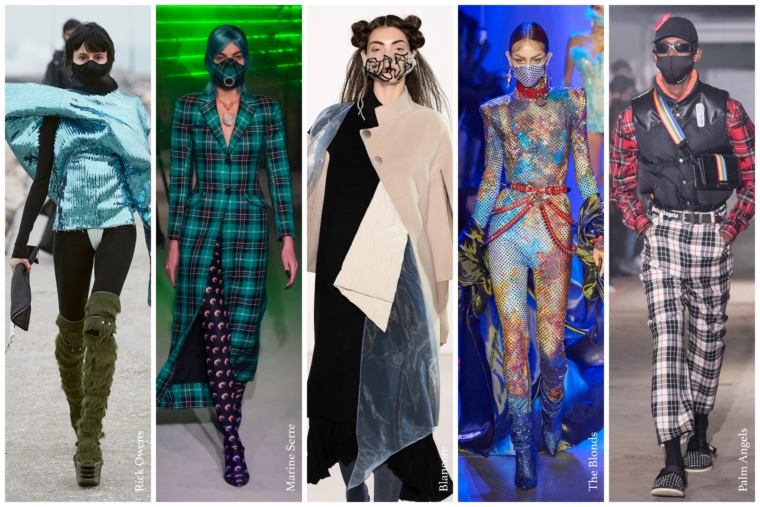 face fashion mask future fashion week runway catwalk designer