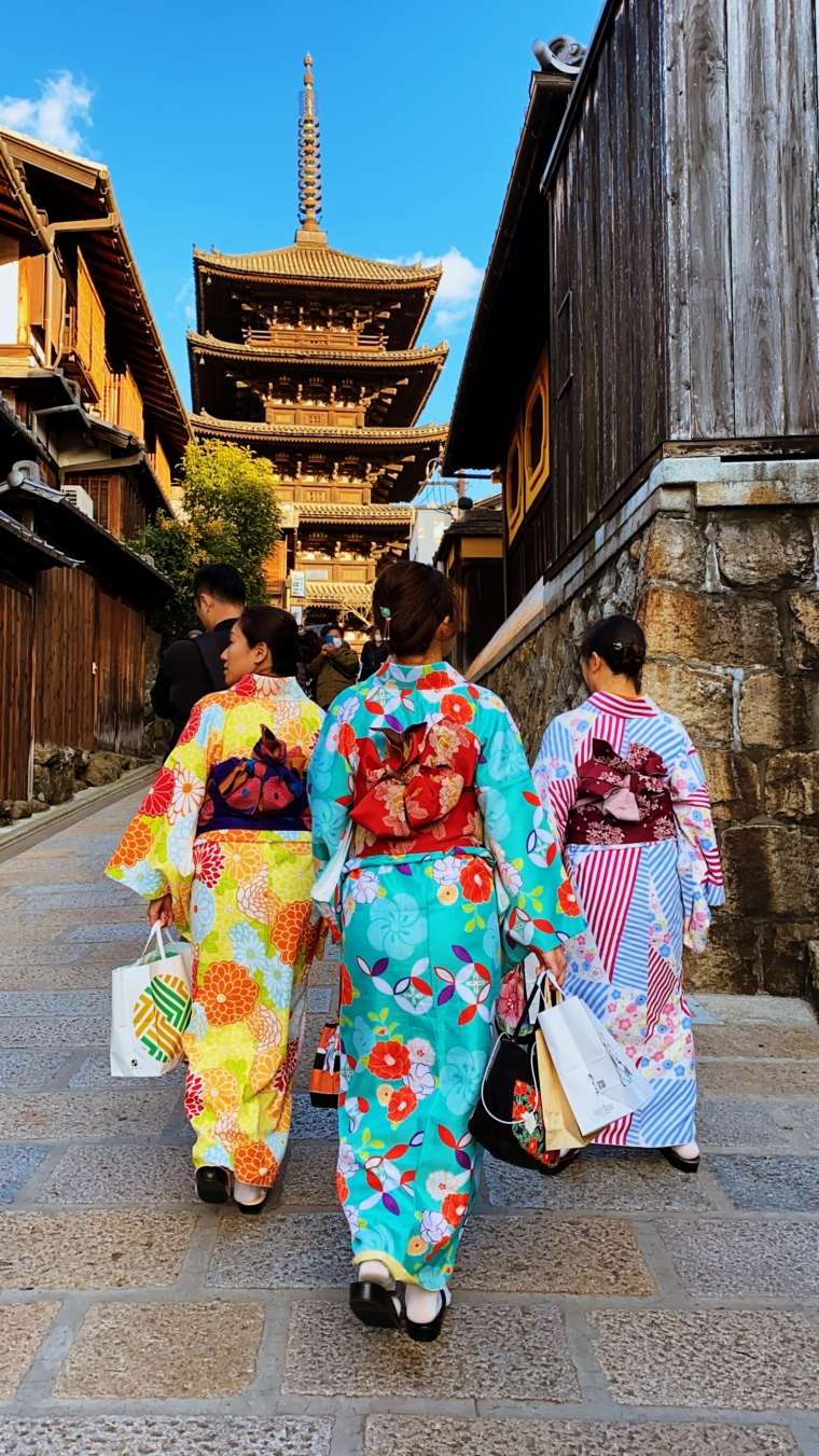 kimono kyoto japan