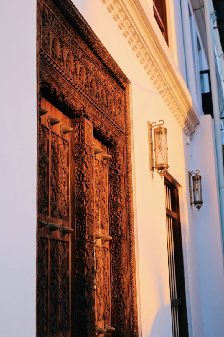 stone town zanzibar tanzania africa door