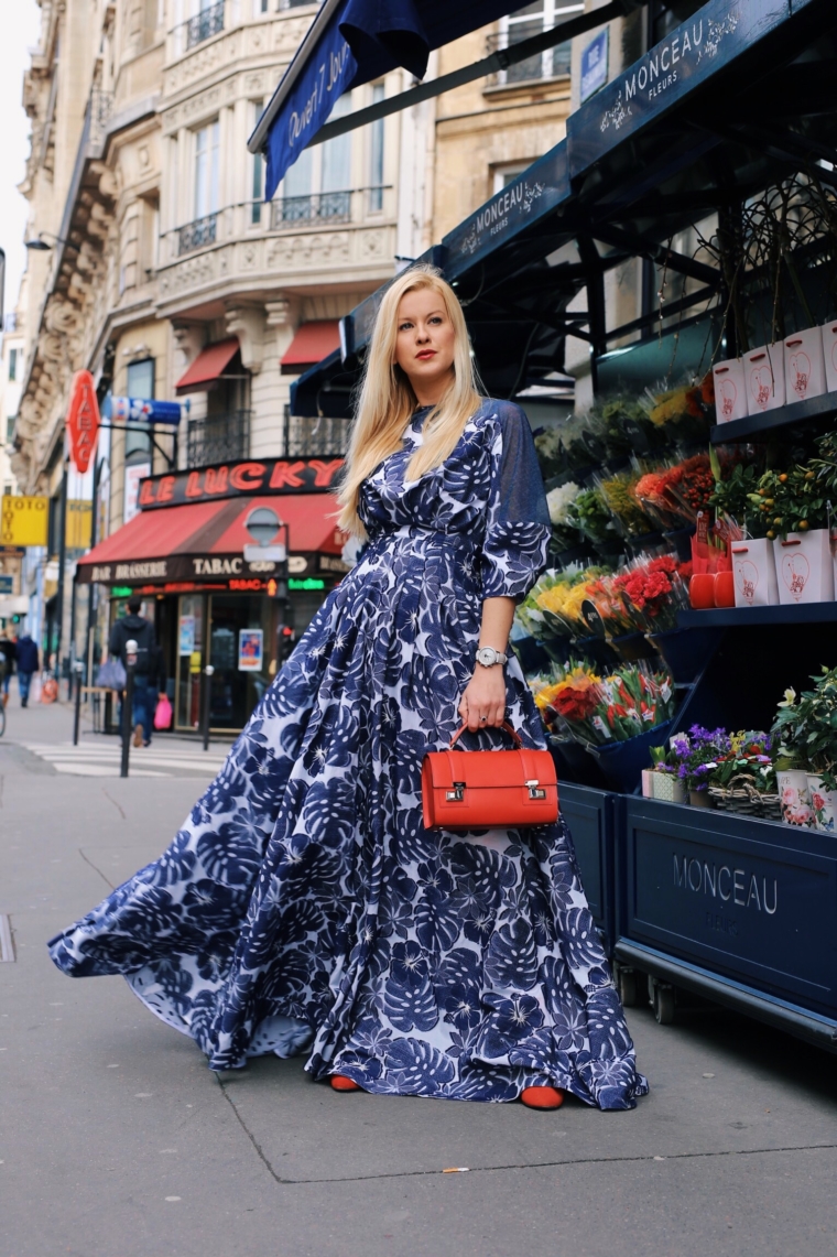 paris fashion week streetstyle maxi dress talbot runhof