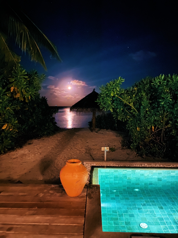 Amari Havodda Maldives by night