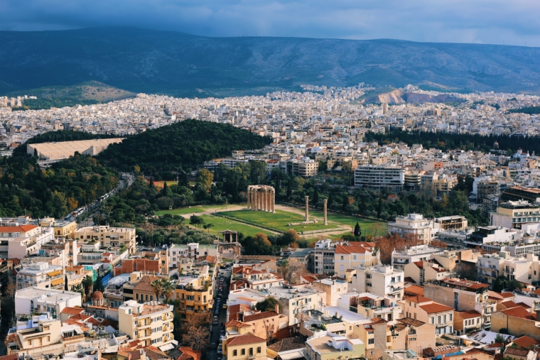athens from above view