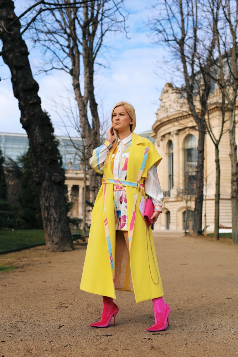 trend alert yellow paris fashion week 2018 streetstyle leonard paris