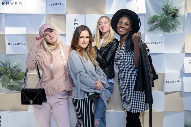 COLOGNE, GERMANY - MARCH 22: Blogger Blogger Palina Kozyrava as 'Palina Pralina', Blogger Dana Lohmueller (www.howimedmyoutfit.de) and Lou Beyer (L-R, www.somegoodspirits.com) dressed in RESERVED collection at the RESERVED store opening on March 22, 2017 in Cologne, Germany. (Photo by Thomas Lohnes/Getty Images for RESERVED) *** Local Caption *** Lou Beyer; Palina Kozyrava; Dana Lohmueller