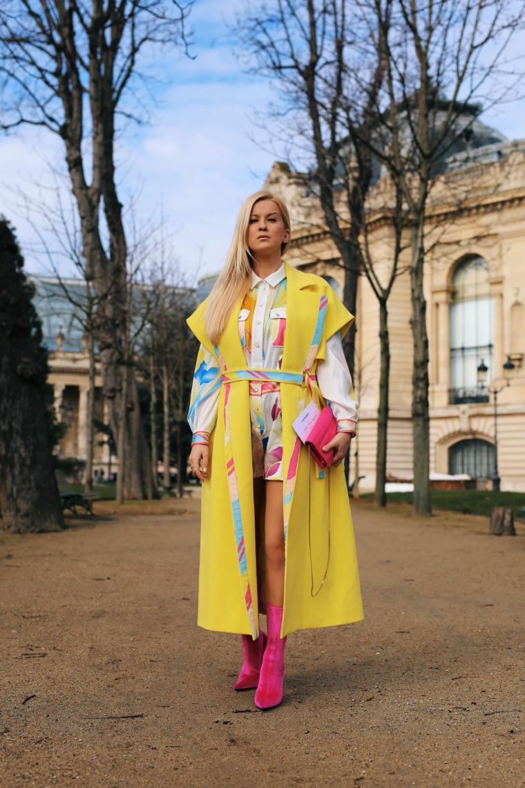 paris fashion week streetstyle leonard paris trend yellow 