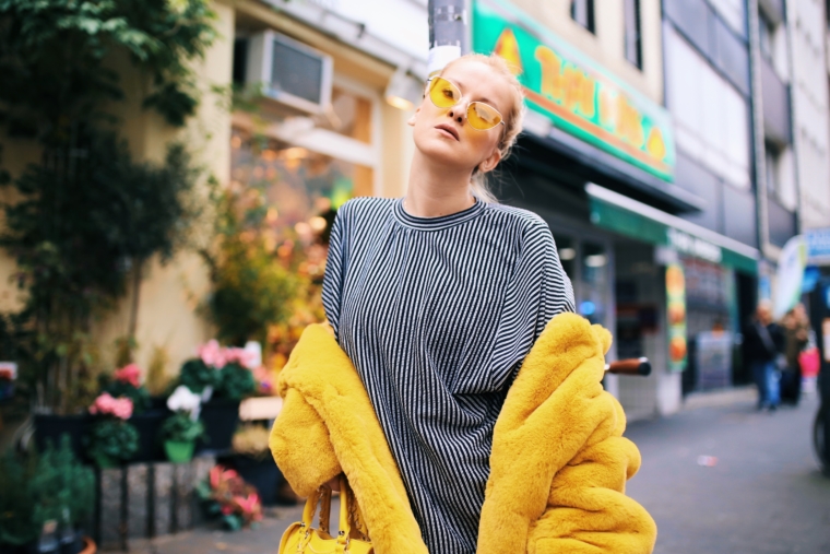 colorful yellow sunglasses trend 2018