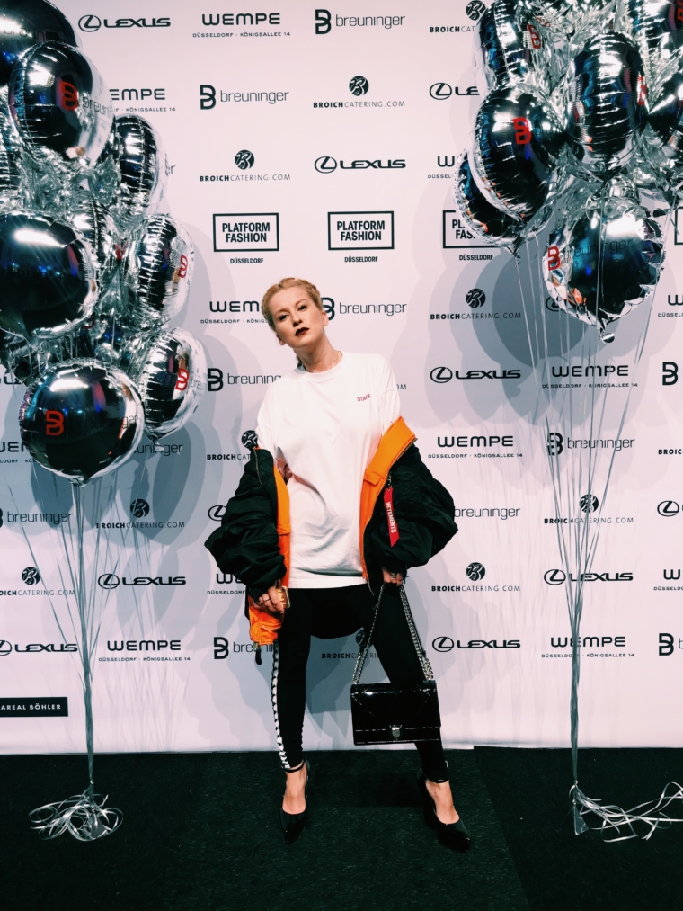 palina kozyrava plattform fashion düsseldorf breuninger show red carpet first row