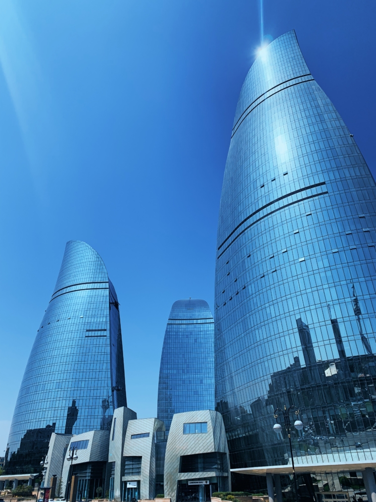 Baku Azerbaijan flame towers