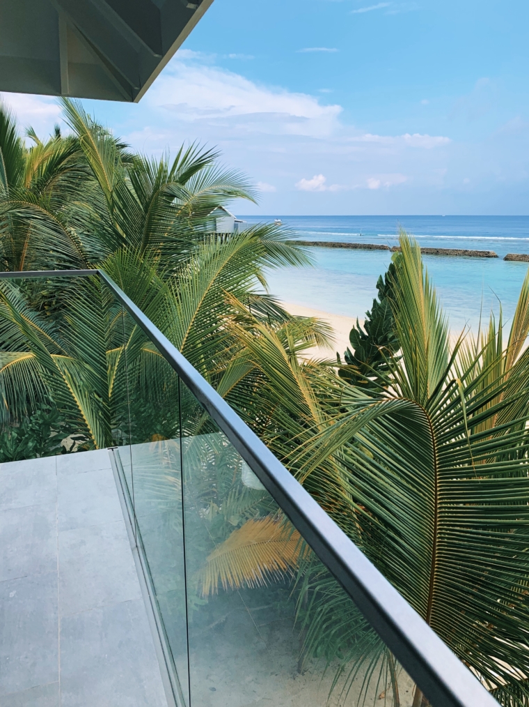 Kuramathi Maldives balcony