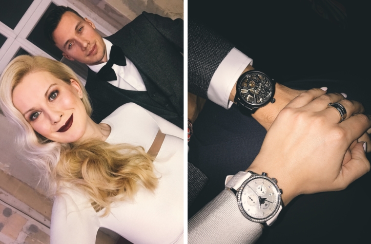 palina kozyrava with boyfriend max maurice lacroix limited edition
