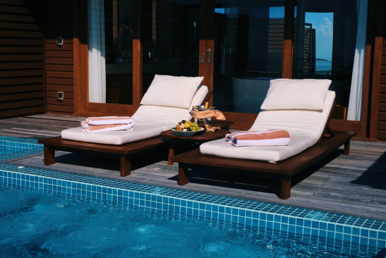 Hideaway Beach Resort & Spa Maldives overwater villa with pool