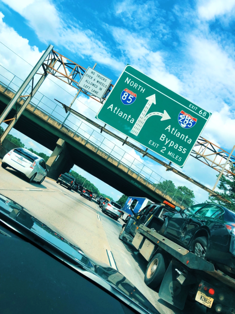 atlanta highway road sign