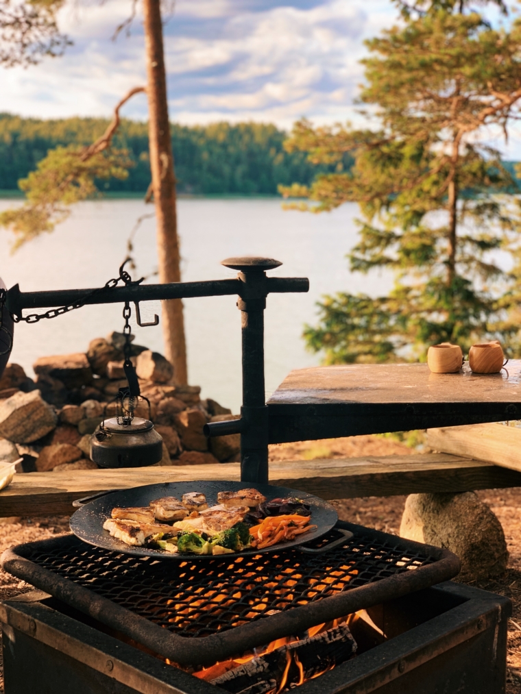 mathildedal finnland barbeque forest 