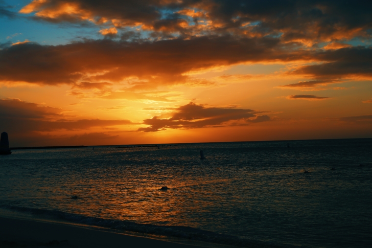 aruba sunset