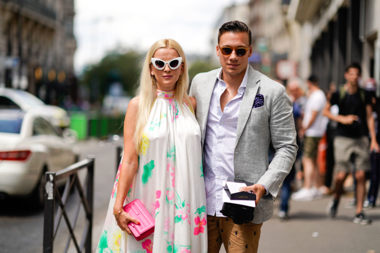 couple streetstyle paris fashion week 2018 2019 season