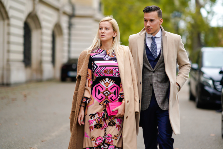 streetstyle couple photo fashion week paris 
