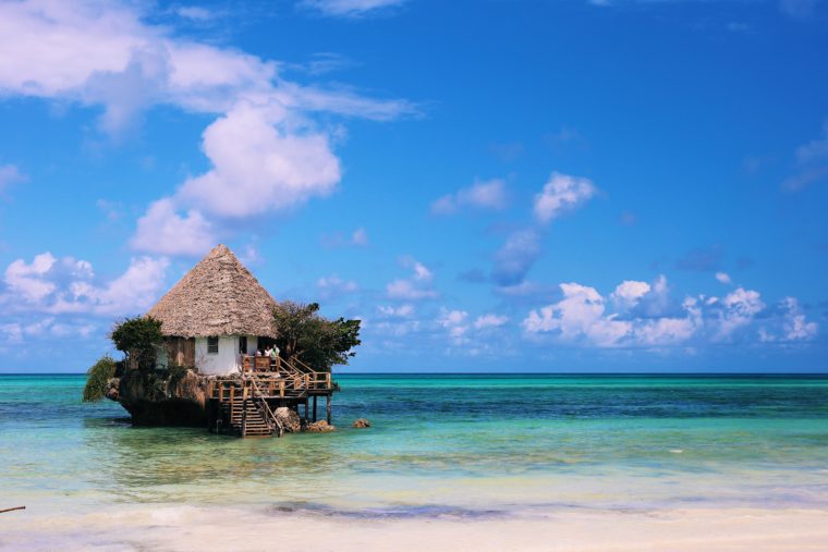 zanzibar tanzania africa the rock restaurant overwater