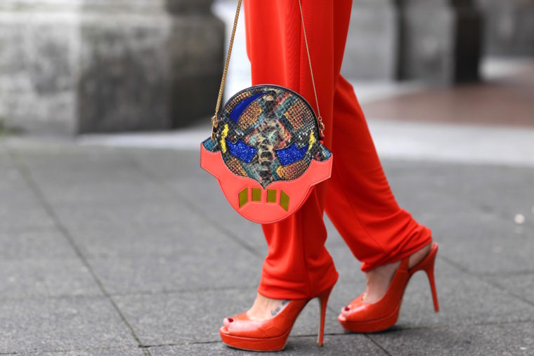 jimmy choo red high heels STELLA MCCARTNEY Superhero Clutch Crossbody Bag Multi fashionette