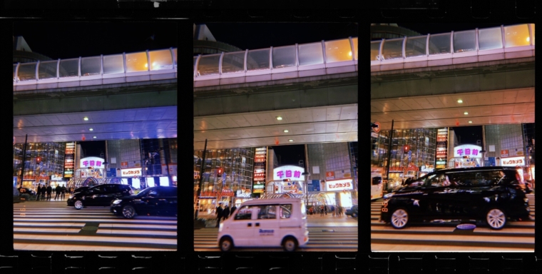 osaka namba streets by night