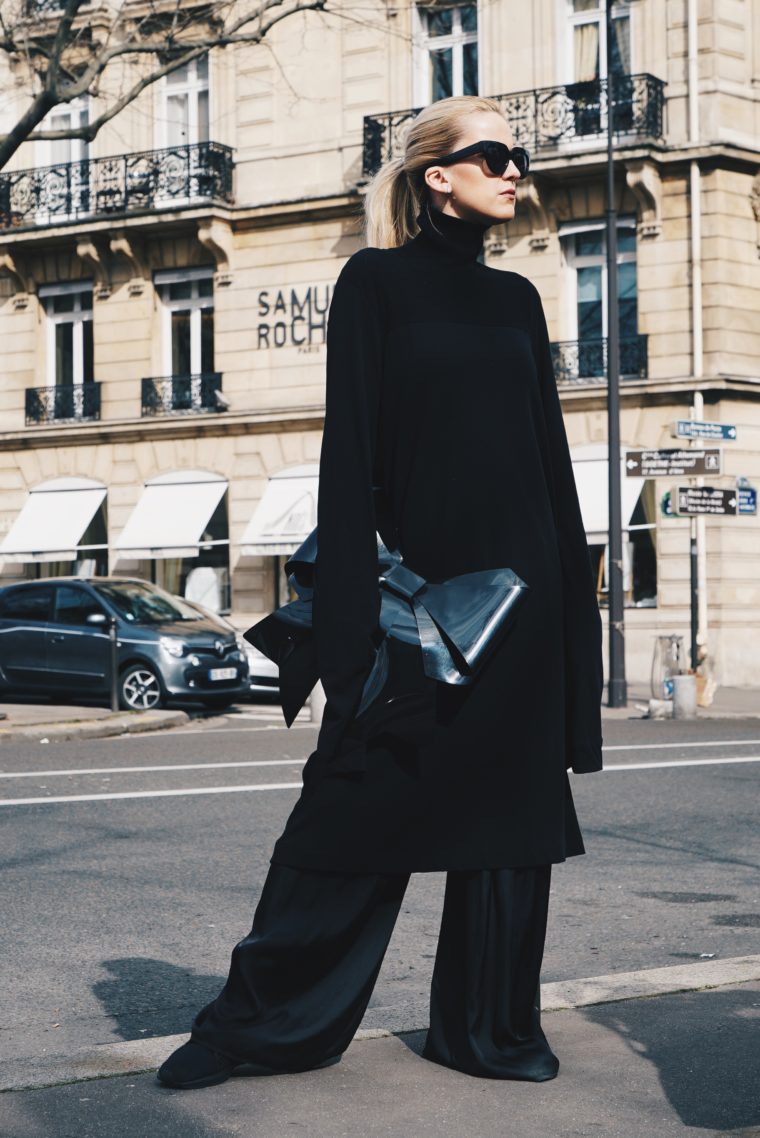 all black look paris fashion week streetstyle julius fashion rick owens