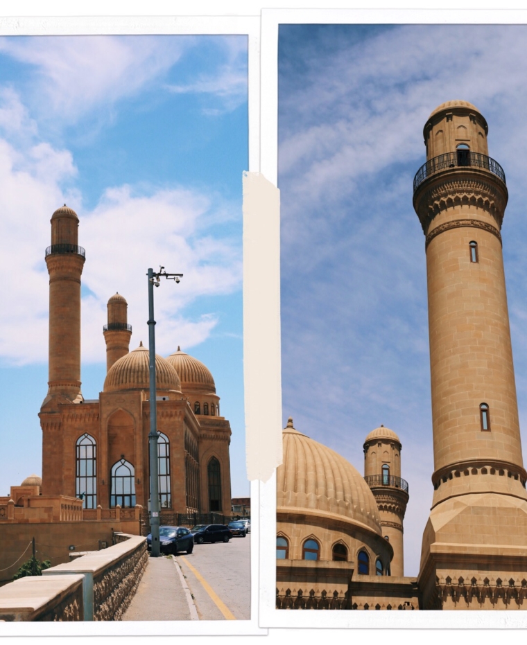 mosque outside baku Azerbaijan 