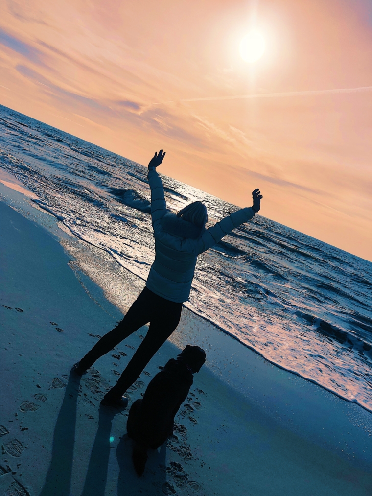 sylt hundestrand sonnenuntergang