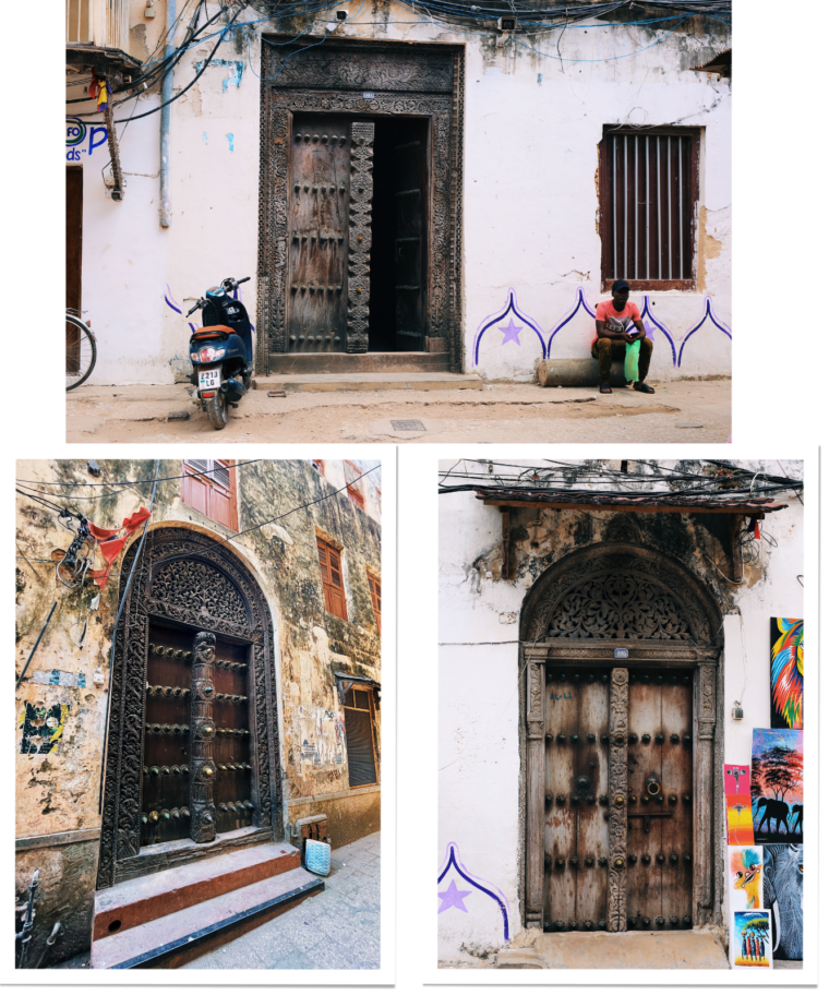 stone town zanzibar tanzania africa doors