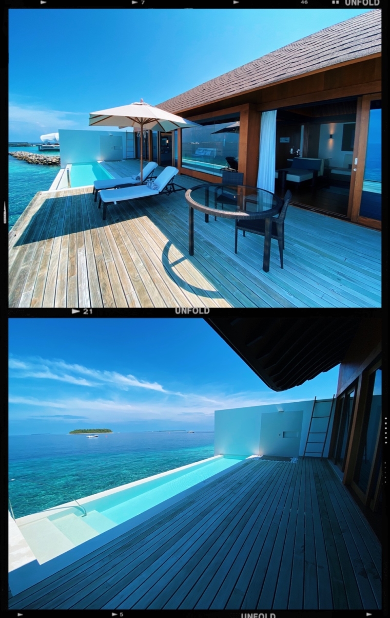 westin maldives room overwater over water villa bungalow with private pool