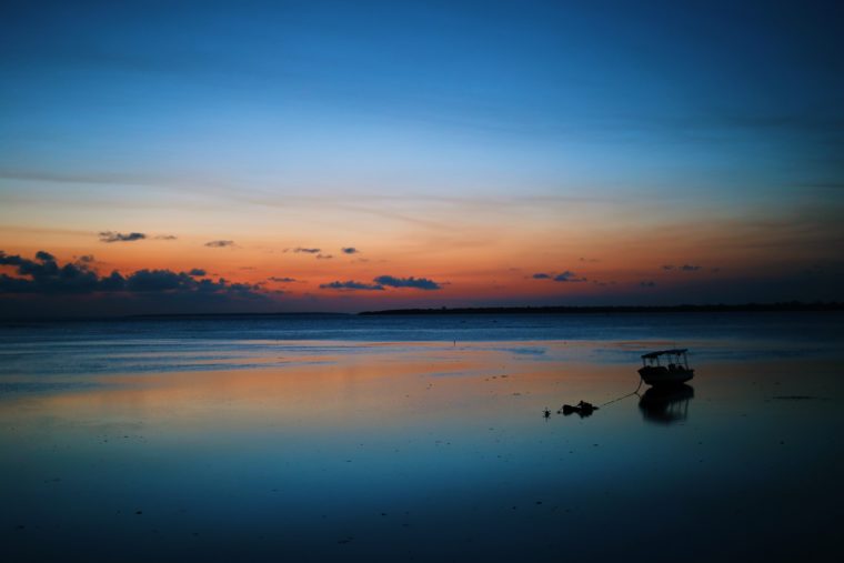 zanzibar tanzania beach by night boat