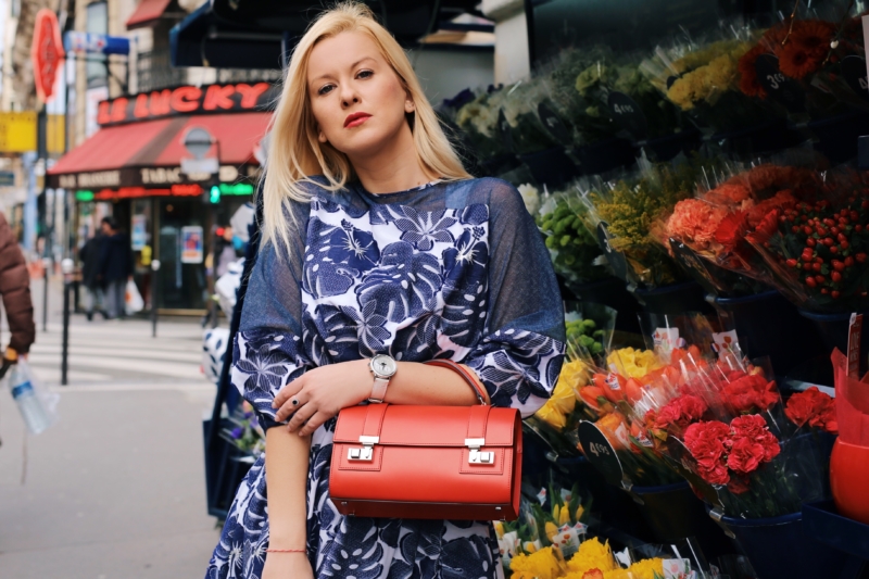 red Moynat Cabotin handbag talbot runhof dress paris fashion week