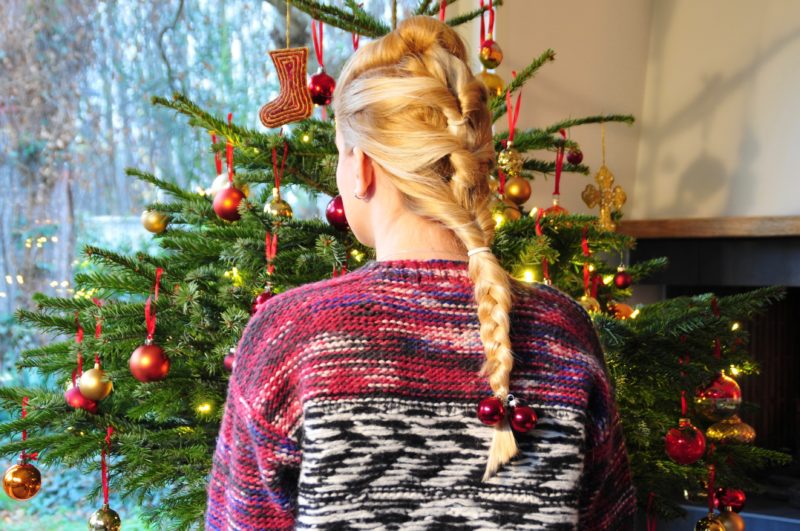 festive hairstyle weihnachtsfrisur