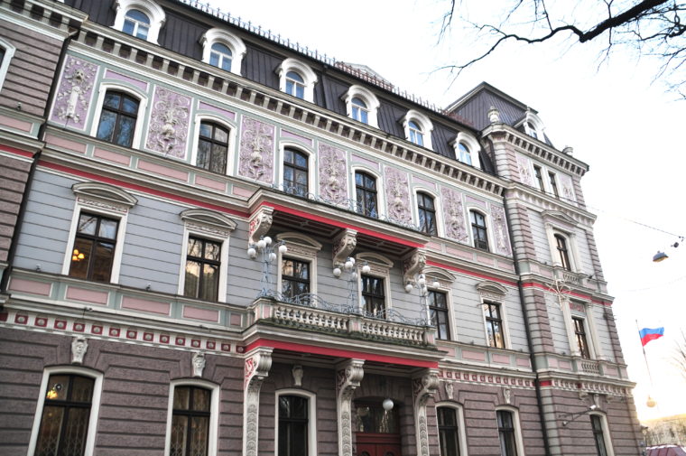 Art Nouveau district riga russia embassy 