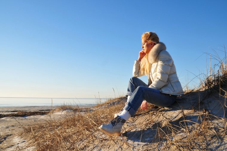 Pärnu Estonia Frozen Beach Caterpillar CAT Footwear