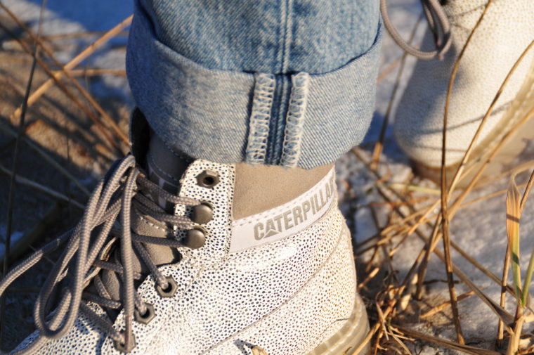 caterpillar footwear CAT weiß durchsichtige sohle