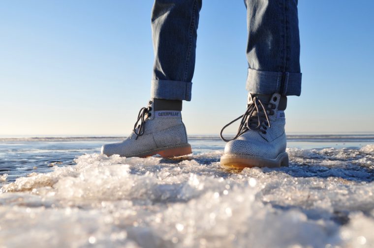 caterpillar footwear CAT frozen winter cold
