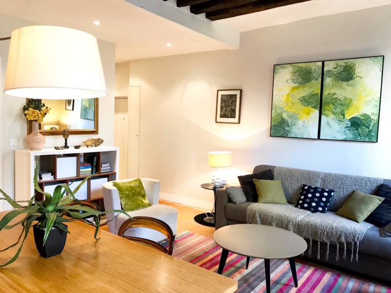 Ferienwohnung in Paris, Inneneinrichtung, Wohnzimmer