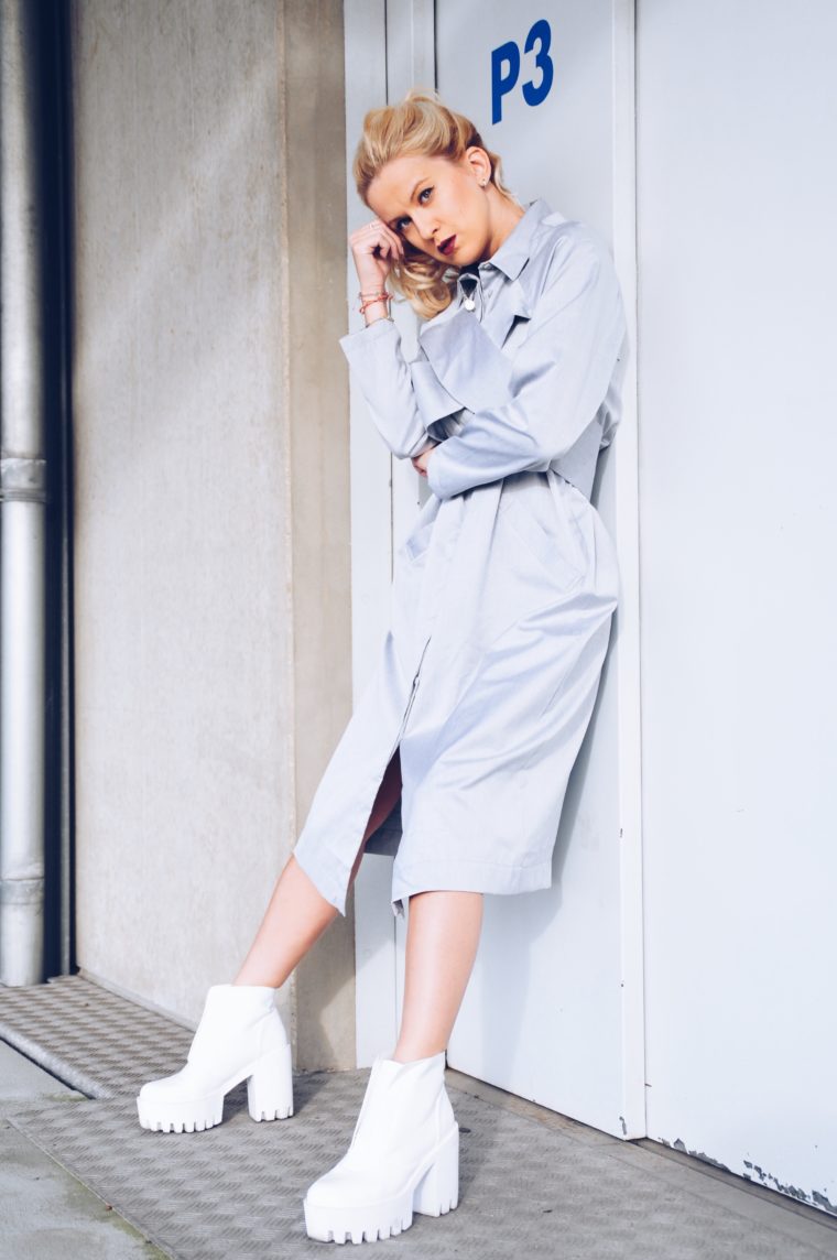 Asos White grey dress