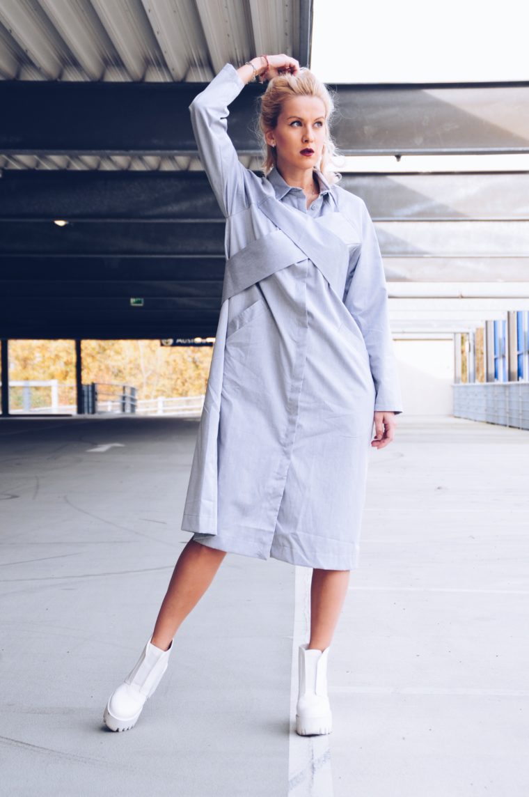 asos white kleid limited edition grau