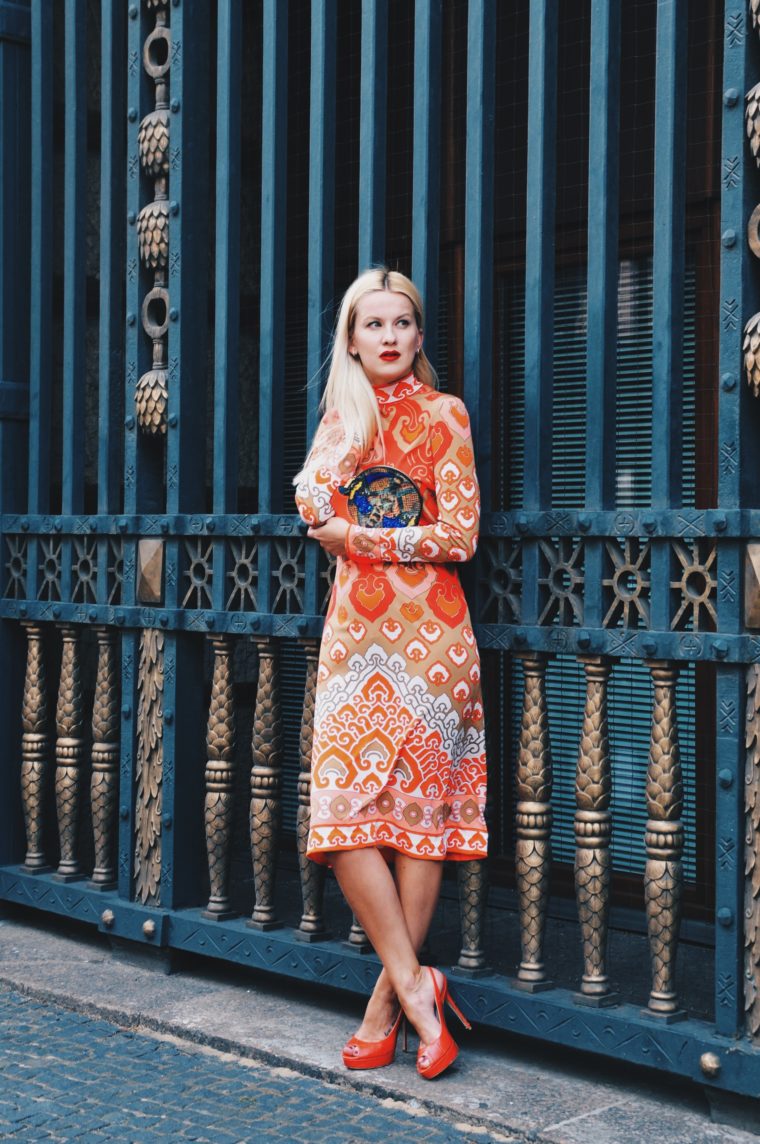 classy look in orange