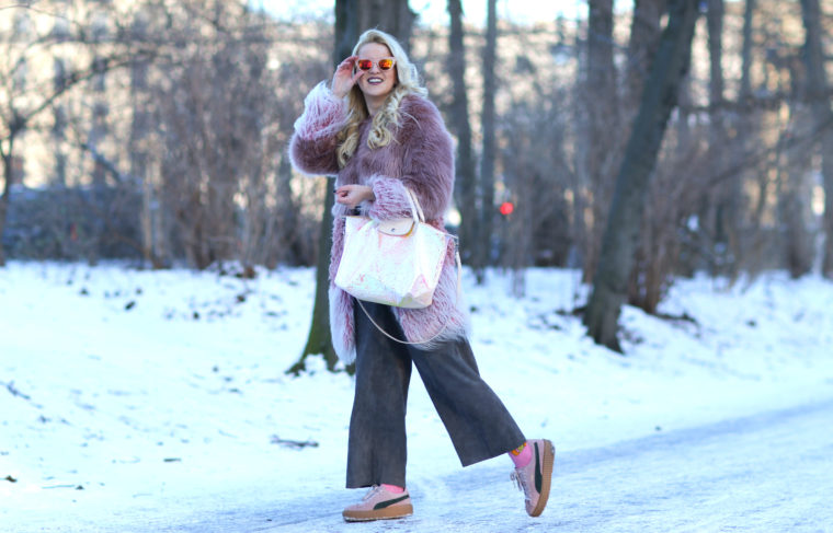 berlin streetstyle palinapralina rose fake fur asos