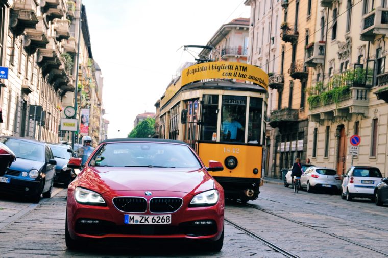 milano road trip italy switzerland bmw 640i red convertible 