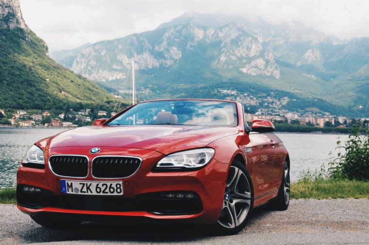 640i bmw convertible red luxury car