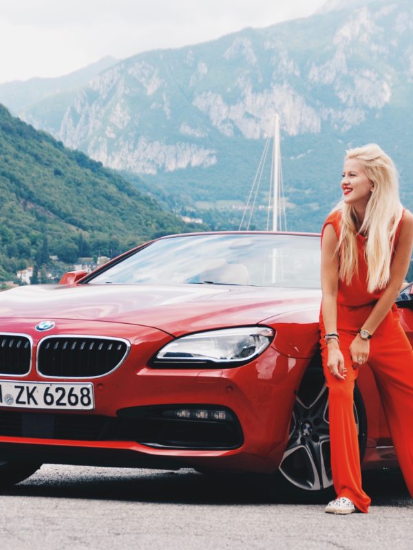bmw 640i red convertible europe road trip switzerland italy