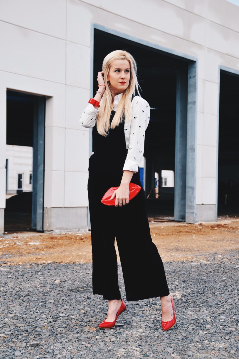 Festiliches Outfit Weihnachten Samt edel