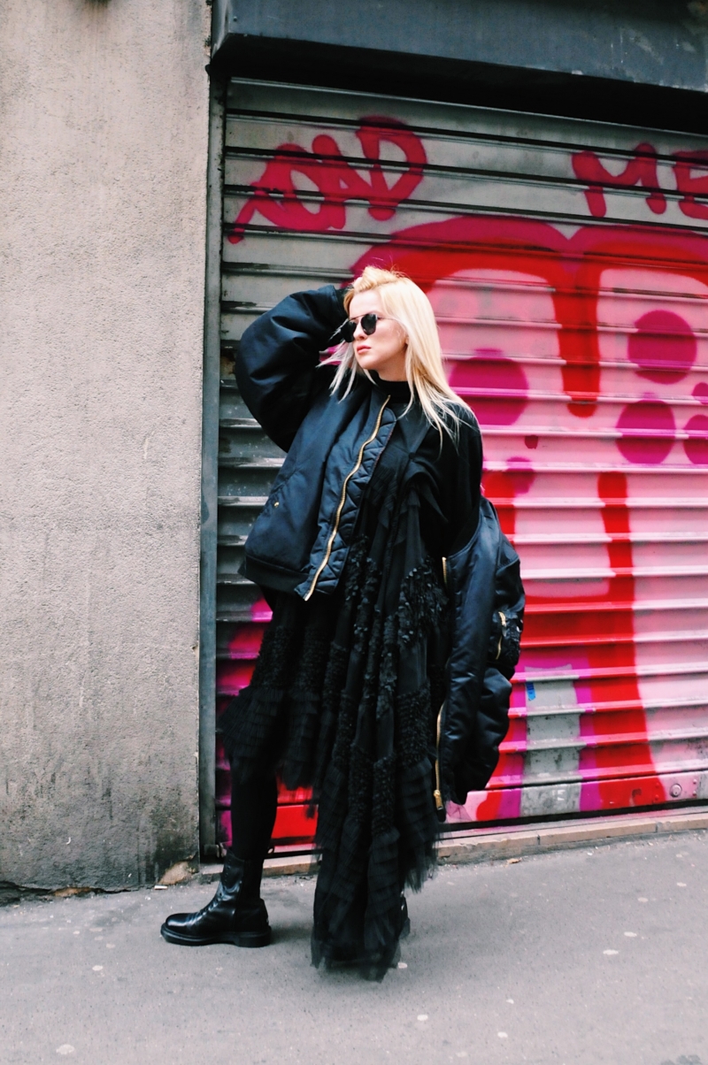 paris fashion week haute couture streetstyle bowie wong vetements black