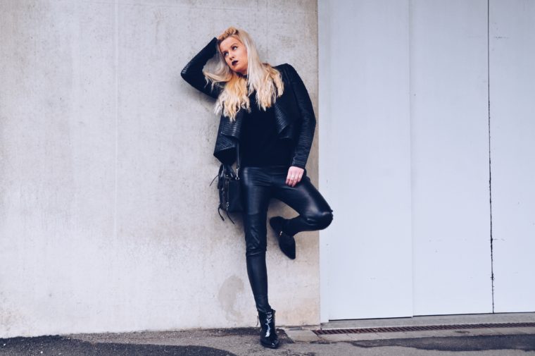 rockerbraut rockiger look biker style