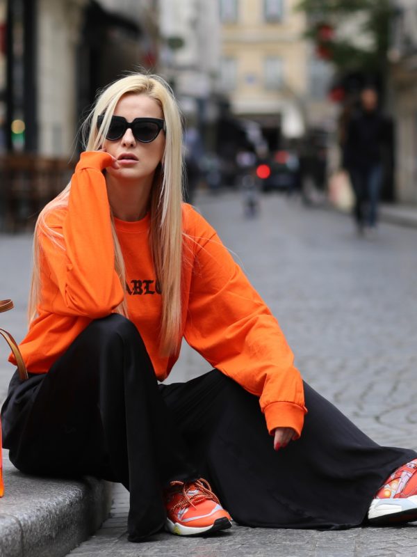 Pablo Orange sweater sweatshirt