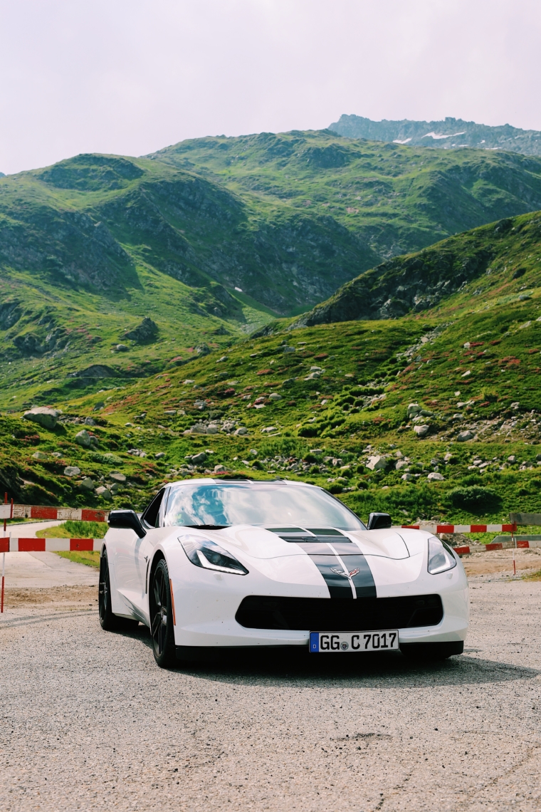 corvette stingray white racing