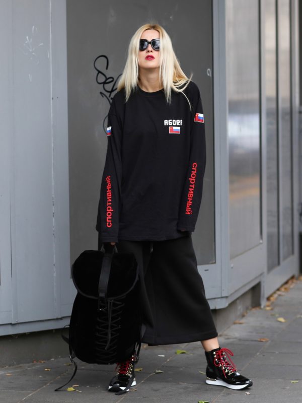 gosha rubchinskiy style sweatshirt russian print